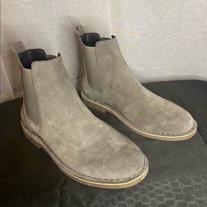 The Rail Grey Suede Chelsea Boots Sz 12